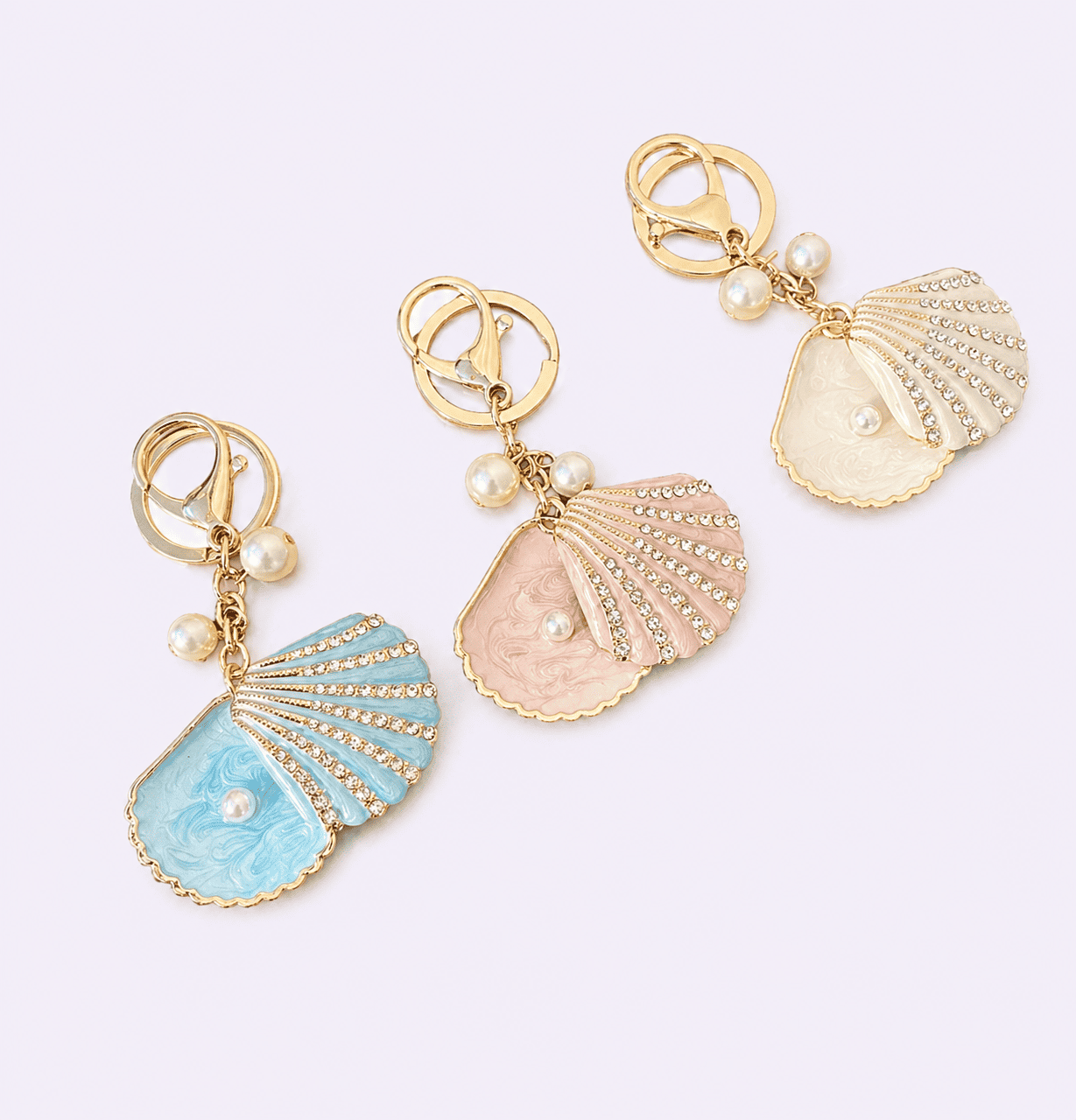 Glacé Pearl Keychain