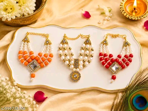 Ladoo Gopal Shringar Mala Set